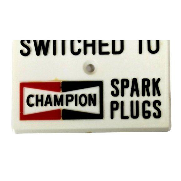 Rare Vintage Champion Spark Plug Light Switch cover - Picture 4 of 6